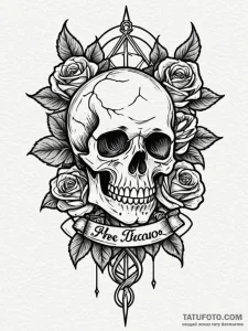 Bone amulet wrapped in sinew, tattoo flash sh... - эскиз тату (№1751707968_0, 05.07.2025 09:32) — Tatufoto.com