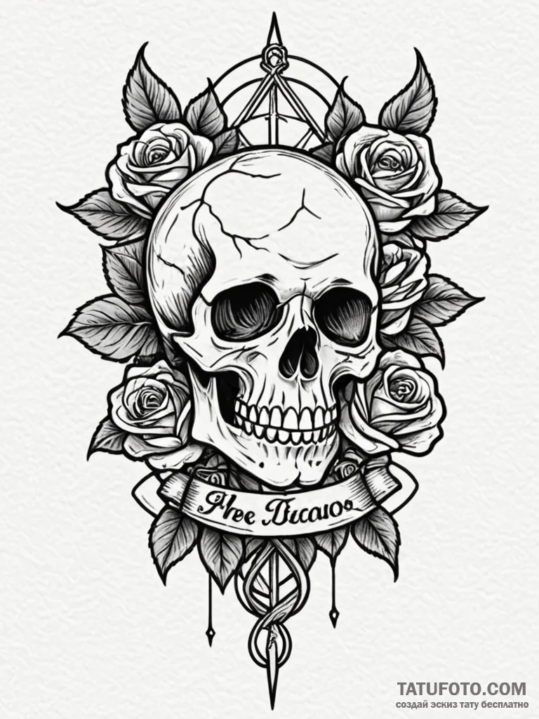 Bone amulet wrapped in sinew, tattoo flash sh... - эскиз тату (№1751707968_0, 05.07.2025 09:32) — Tatufoto.com