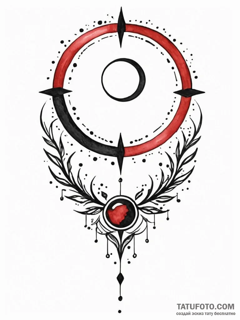 Eclipse vine tearing sigil apart, tattoo sket... - эскиз тату (№1751708564_0, 05.07.2025 09:42) — Tatufoto.com