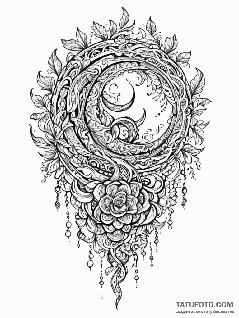 A detailed broken chain, freedom,, concept ar... - эскиз тату (№1751708993_0, 05.07.2025 09:49) — Tatufoto.com