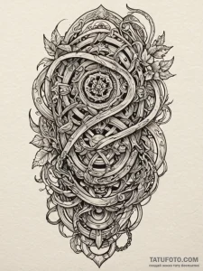 A detailed broken chain of command, disarray,... - эскиз тату (№1751710904_0, 05.07.2025 10:21) — Tatufoto.com