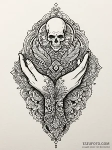 Puppet master's hands controlling a human sil... - эскиз тату (№1751713466_0, 05.07.2025 11:04) — Tatufoto.com