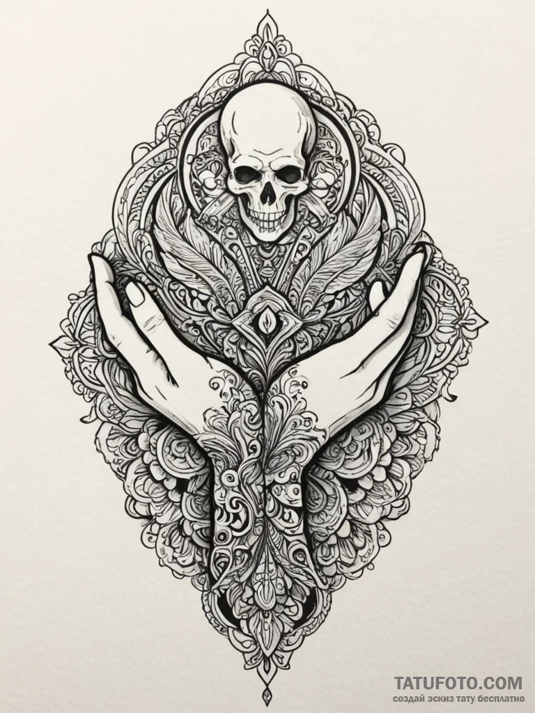 Puppet master's hands controlling a human sil... - эскиз тату (№1751713466_0, 05.07.2025 11:04) — Tatufoto.com