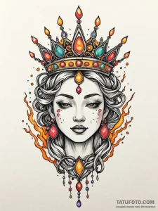 Jade relic crowned with roots, tattoo sketch... - эскиз тату (№1751713640_0, 05.07.2025 11:07) — Tatufoto.com