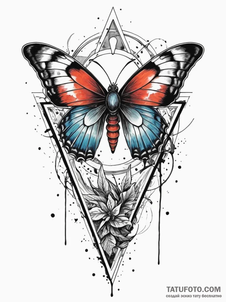 Ashen moth trapped in glass, concept art for... - эскиз тату (№1751715260_0, 05.07.2025 11:34) — Tatufoto.com