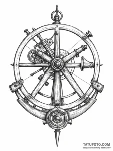 Sextant - эскиз тату (№1751716281_0, 05.07.2025 11:51) — Tatufoto.com