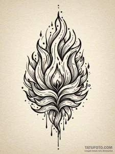 Underworld flame tearing through mist, tattoo... - эскиз тату (№1751721140_0, 05.07.2025 13:12) — Tatufoto.com