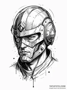 Locked eye beneath iron helm, concept art for... - эскиз тату (№1751721566_0, 05.07.2025 13:19) — Tatufoto.com