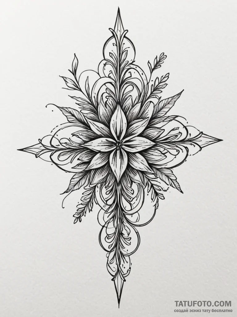 Cursed seed sprouting shadows, tattoo flash s... - эскиз тату (№1751721737_0, 05.07.2025 13:22) — Tatufoto.com