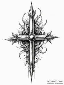 Razor fang beneath spectral rift, ink illustr... - эскиз тату (№1751722419_0, 05.07.2025 13:33) — Tatufoto.com