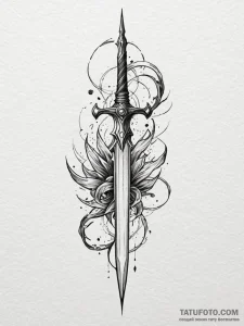 Arcane blade shifting through dimensions, tat... - эскиз тату (№1751724063_0, 05.07.2025 14:01) — Tatufoto.com