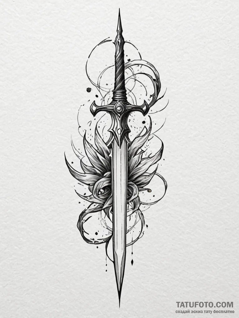 Arcane blade shifting through dimensions, tat... - эскиз тату (№1751724063_0, 05.07.2025 14:01) — Tatufoto.com