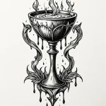 Vampire's chalice filled with blood, tattoo f... - эскиз тату (№1751731077_0, 05.07.2025 15:57) — Tatufoto.com
