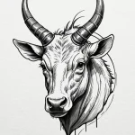 Broken horn of forgotten beast, concept art f... - эскиз тату (№1751731434_0, 05.07.2025 16:03) — Tatufoto.com