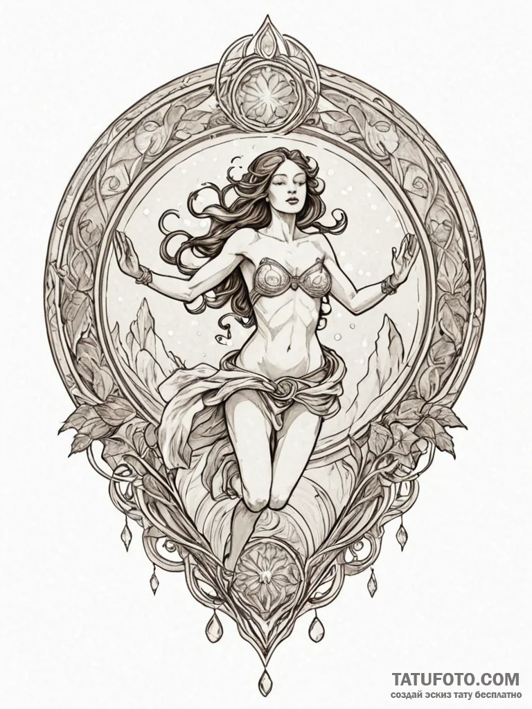 Stasis pod with a figure floating inside, cov... - эскиз тату (№1751733998_0, 05.07.2025 16:46) — Tatufoto.com