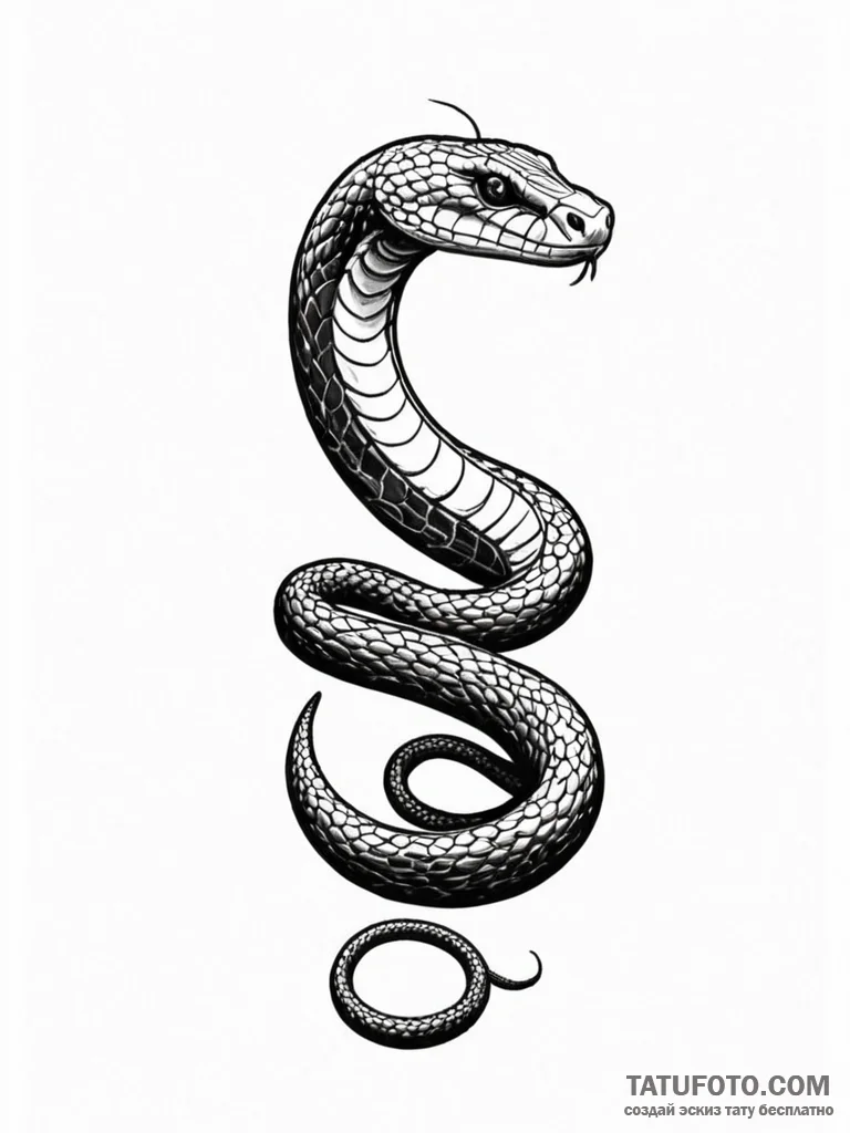 Cobra - эскиз тату (№1751735947_0, 05.07.2025 17:19) — Tatufoto.com