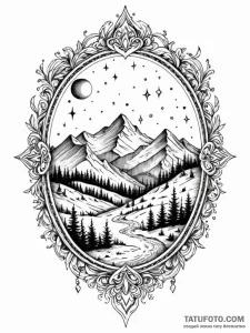 Ursa major (the big dipper), a guide for trav... - эскиз тату (№1751736205_0, 05.07.2025 17:23) — Tatufoto.com