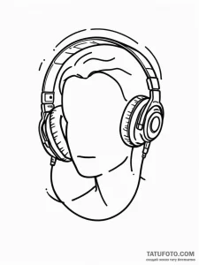 Walkman with headphones, leaking neon-colored... - эскиз тату (№1751736290_0, 05.07.2025 17:24) — Tatufoto.com