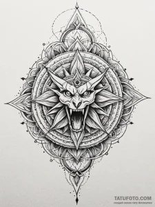 Thorn crown devouring relic, artistic tattoo... - эскиз тату (№1751737419_0, 05.07.2025 17:43) — Tatufoto.com