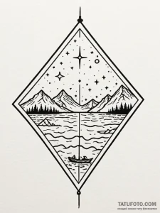 Ursa major (the big dipper), a guide for trav... - эскиз тату (№1751738112_0, 05.07.2025 17:55) — Tatufoto.com