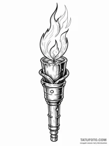 Torch - эскиз тату (№1751740585_0, 05.07.2025 18:36) — Tatufoto.com