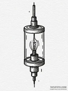 Relay switch from old technology, sparking wi... - эскиз тату (№1751741444_0, 05.07.2025 18:50) — Tatufoto.com