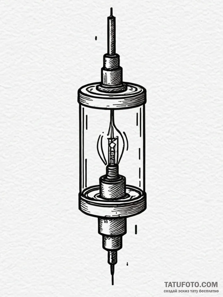 Relay switch from old technology, sparking wi... - эскиз тату (№1751741444_0, 05.07.2025 18:50) — Tatufoto.com
