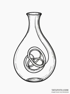 Klein bottle - эскиз тату (№1751742040_0, 05.07.2025 19:00) — Tatufoto.com