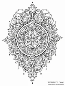 Crest of a family or a self-created one, tatt... - эскиз тату (№1751744367_0, 05.07.2025 19:39) — Tatufoto.com