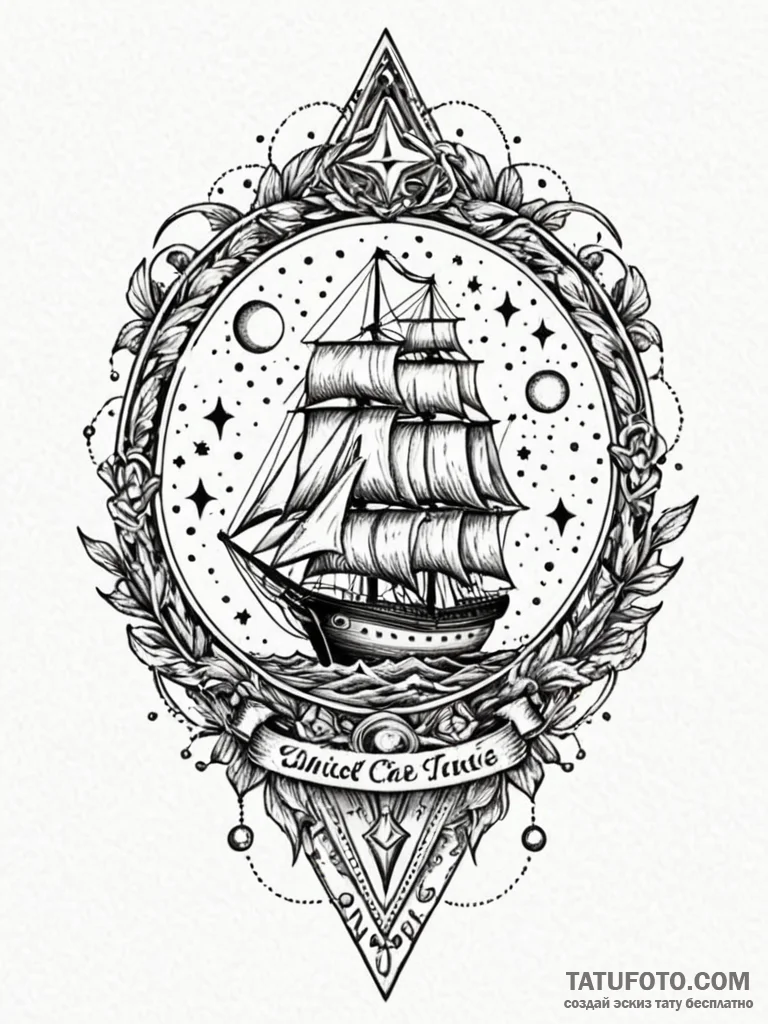 Astral blade cutting stars, artistic tattoo s... - эскиз тату (№1751744707_0, 05.07.2025 19:45) — Tatufoto.com