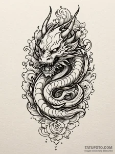 Cthulhu, ink illustration for tattoo, on a cl... - эскиз тату (№1751745648_0, 05.07.2025 20:00) — Tatufoto.com