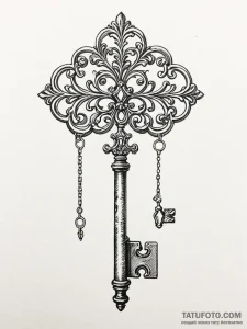 Antique key collection - эскиз тату (№1751746576_0, 05.07.2025 20:16) — Tatufoto.com