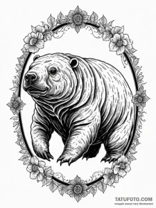 Tardigrade (water bear), artistic tattoo sket... - эскиз тату (№1751747585_0, 05.07.2025 20:33) — Tatufoto.com