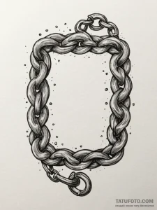Burning chain binding ancient tome, ink illus... - эскиз тату (№1751747670_0, 05.07.2025 20:34) — Tatufoto.com