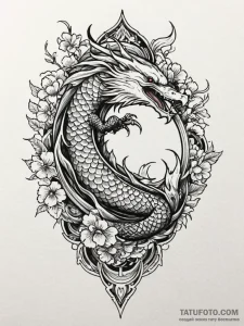 Raven mirror swallowing reflection, tattoo dr... - эскиз тату (№1751749022_0, 05.07.2025 20:57) — Tatufoto.com
