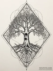 Bone armor fused with tree roots, tattoo flas... - эскиз тату (№1751753081_0, 05.07.2025 22:04) — Tatufoto.com