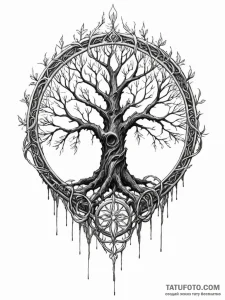 The erdtree from elden ring - эскиз тату (№1751755617_0, 05.07.2025 22:46) — Tatufoto.com