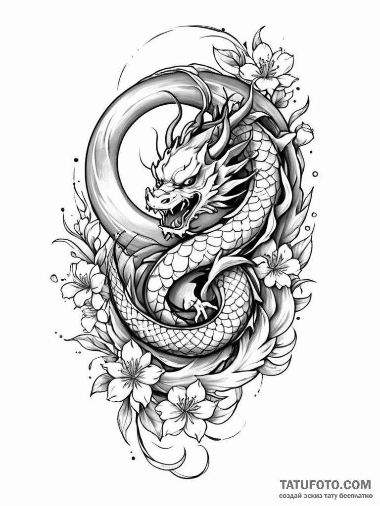 Eclipse bloom frozen in time, tattoo drawing... - эскиз тату (№1751757567_0, 05.07.2025 23:19) — Tatufoto.com