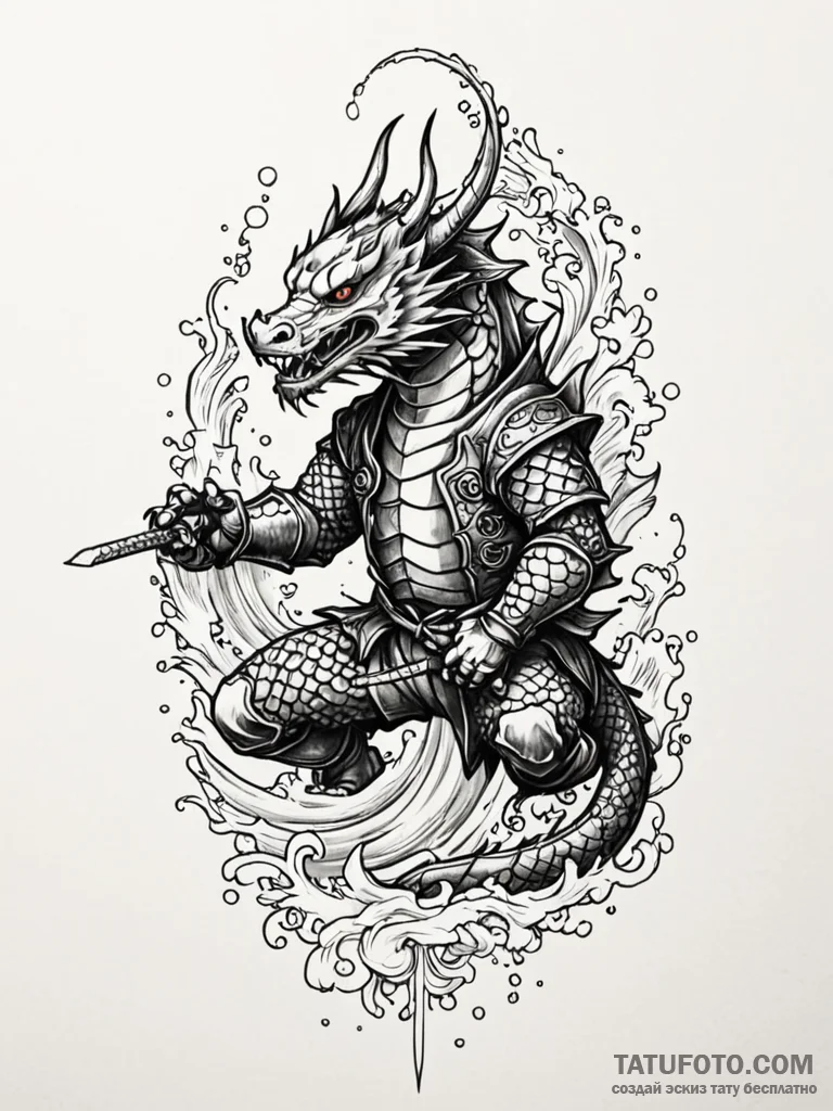 Ash-covered knight kneeling, sword plunged in... - эскиз тату (№1751759097_0, 05.07.2025 23:44) — Tatufoto.com