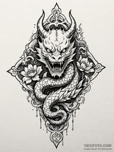 Lilith's sigil, ink illustration for tattoo,... - эскиз тату (№1751759266_0, 05.07.2025 23:47) — Tatufoto.com