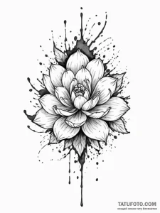A watercolor splash effect - эскиз тату (№1751760614_0, 06.07.2025 00:10) — Tatufoto.com