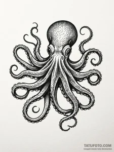 Octopus, intelligent and adaptable, camouflag... - эскиз тату (№1751764156_0, 06.07.2025 01:09) — Tatufoto.com