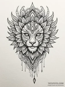 D, tattoo line art, highly detailed, intricat... - эскиз тату (№1751764413_0, 06.07.2025 01:13) — Tatufoto.com