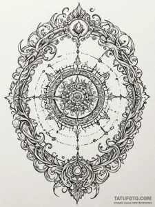 Map of a fantasy world on ancient, burnt parc... - эскиз тату (№1751766534_0, 06.07.2025 01:48) — Tatufoto.com
