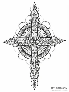 Indian, ink illustration for tattoo, on a cle... - эскиз тату (№1751768673_0, 06.07.2025 02:24) — Tatufoto.com