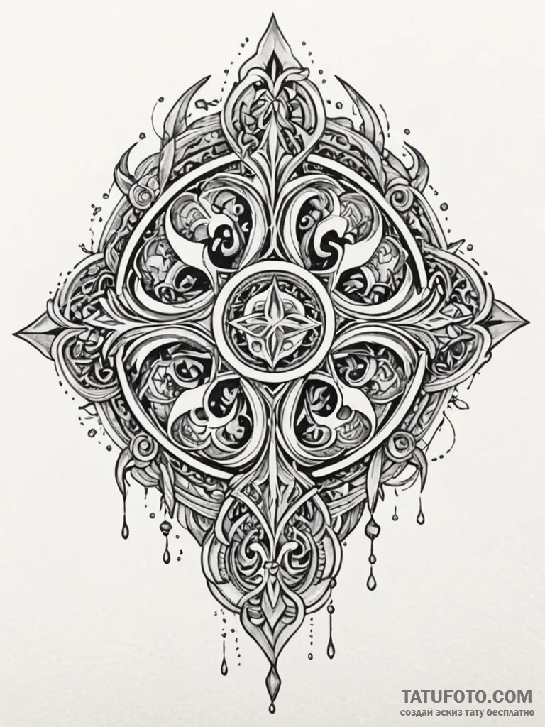 Lilith’s sigil, concept art for tattoo, highl… — эскиз тату (№1751772384_0, 06.07.2025 03:26) — Tatufoto.com