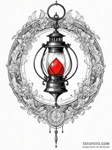 Lantern spinning in void, concept art for tat... - эскиз тату (№1751774592_0, 06.07.2025 04:03) — Tatufoto.com