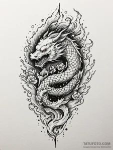 Dagger rising from shattered ground, tattoo l... - эскиз тату (№1751775019_0, 06.07.2025 04:10) — Tatufoto.com