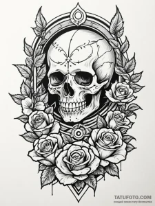 Spirit well beneath spectral gate, tattoo lin... - эскиз тату (№1751775189_0, 06.07.2025 04:13) — Tatufoto.com