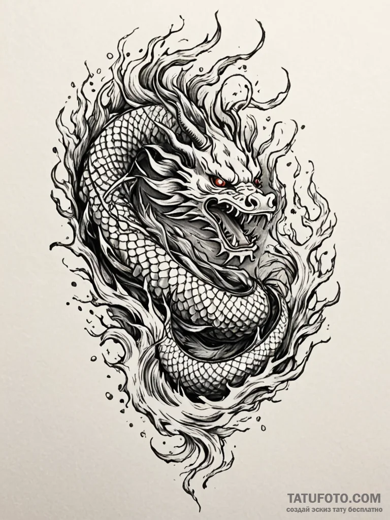 Burning roots of ancient tree, concept art fo... - эскиз тату (№1751780034_0, 06.07.2025 05:33) — Tatufoto.com